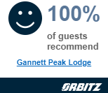100% of guests recommend Gannett Peak Lodge on Orbitz